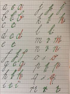 the writing is lined up and ready to be used in this project, including cursive