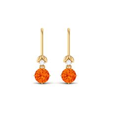 Product Details These simple yet elegant earrings feature a stunning orange sapphire as the centerpiece, surrounded by sparkling Diamonds set in warm. The orange sapphire adds a pop of color to the classic design, making it perfect for adding a touch of sophistication to any outfit. The earrings hang from a hook, allowing the gems to dangle beautifully. These earrings are lightweight and comfortable to wear, making them perfect for all-day wear. Whether your dressing up for a night out or adding Luxury Orange Formal Earrings, Orange Cut, Orange Earrings, Orange Sapphire, Jewelry Essentials, A Hook, Sapphire Earrings, Diamond Drops, Diamond Drop Earrings