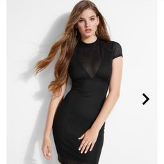 This Is The Pixi Mesh Dress By Guess. It’s Subtly Sexy And Sure To Turn Heads. Lined Only Where It Must Be, It’s Soft, Stretchy & Comfortable While Looking Stunning And Chic. You Can Dress This Up For A Memorable Wedding Guest Look, Blow His Mind At The Next Date Night, Or Dress It Down A Notch With Combat Boots And A Vegan Leather Biker Jacket. Truly Versatile, And A Closet Cornerstone You Will Reach For Time And Again. Polyester 77/Spandex 23. Current Season. Price Firm For Now Unless Bundled. Black Sheer Mini Bodycon Dress, Black Mini Dress With Built-in Bra And Stretch, Small Boutiques, Guess Dress, Wedding Guest Looks, Leather Biker Jacket, Mesh Dress, Biker Jacket, Combat Boots