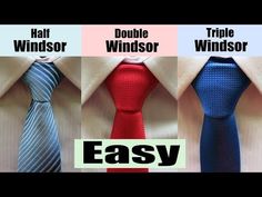 Full Windsor Tie Knot, Double Windsor Tie Knot, Easy Way To Tie A Tie, How To Knot A Tie, How To Tie A Tie Easy, How To Tie, Best Tie Knot, Windsor Knot Tie, How To Tie A Tie