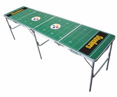 a football field table with the number 99 on it's side and numbers painted on top