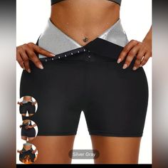 Hook & Loop Shaping Panties, Waist Trainer Tummy Control Compression Workout Panties, Women's Underwear & Shapewear!! Brand New With Tags Brand New Upcoming Brand Size: S Size: M Silver Stretch Sports Bottoms, Silver Stretch Bottoms For Sports, Fitted Silver Sports Bottoms, Silver Sporty Sports Bottoms, Silver Stretch Activewear For Athleisure, Silver Stretch Athleisure Activewear, Sporty Silver Fitted Bottoms, Silver Fitted Activewear For Workout, Fitted Silver Activewear For Sports