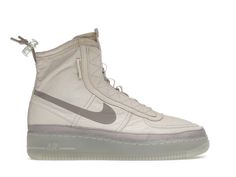 Nike Air Force 1 Shell Cream (W) - BQ6096-002 Nike Kicks, Nike Air Force 1 High, Air Force 1 High, Shoes Sneakers Nike, Hot Sneakers, The Blocks, Jordan Retro, Nike Air Force 1, Wedge Sneaker