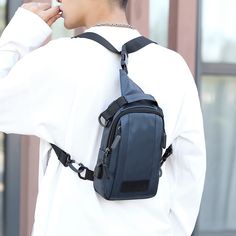 Durable Black Chest Bag Shaped Like A Backpack, Multifunctional Anti-theft Shoulder Bag For Outdoor Activities, Multifunctional Anti-theft Shoulder Bag For Outdoor, Multifunctional Outdoor Anti-theft Shoulder Bag, Multifunctional Chest Bag With Anti-theft Pocket, Anti-theft Shoulder Chest Bag For Outdoor Activities, Functional Anti-theft Black Chest Bag, Multifunctional Black Anti-theft Chest Bag, Functional Black Anti-theft Chest Bag