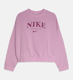 nike pink sweatshirt Easy 30 day return policy Preppy Clothes With White Background, Clothing On White Background, Cute Pink Sweatshirts, Pink Preppy Sweater, Cute Clothes White Background, Pink Nike Clothes, Clothing With White Background, Pink Preppy Clothes, Pink Logo Print Hoodie For Spring