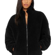 Alo Yoga Zip Up Flurry Sherpa Jacket-Worn Once! Cozy Long Sleeve Alo Yoga Outerwear, Alo Yoga Cozy Long Sleeve Outerwear, Alo Yoga Winter Loungewear Outerwear, Black Cozy Outerwear For Fall, Black Cozy Fit Outerwear For Fall, Cozy Fit Black Outerwear For Fall, Cozy Alo Yoga Loungewear Outerwear, Black Long Sleeve Alo Yoga Outerwear, Alo Yoga Black Long Sleeve Outerwear