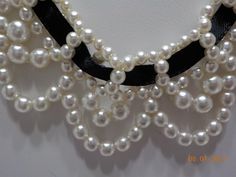 "Vintage scalloped faux pearl choker necklace. 13\" x 1 1/4\" with a 3\" extension for the hook fastener. 4mm & 5mm plastic beads. Excellent vintage condition. This is a small choker with a 3\" extension." Adjustable Pearl Chain Choker For Formal Events, Adjustable Pearl Chain Choker For Formal Occasions, Formal Adjustable Pearl Chain Choker, Adjustable Pearl Choker For Formal Occasions, Vintage Adjustable Pearl Choker, Adjustable Party Pearl Choker Necklace, Adjustable Pearl Choker For Party, Adjustable Formal Pearl Necklace, Formal Adjustable Pearl Necklace