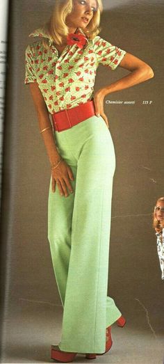 . 1970 Fashion, Wide Legged Pants, 1970s Women, Fashion 1970s