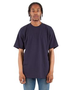 Adult 7.5 oz., Max Heavyweight T-Shirt - NAVY - S | Shaka Wear Adult 7.5 oz. Max Heavyweight T-Shirt in Navy Blue Size Small Shaka Wear, Streetwear Fits, Blank Apparel, Long Tee, 90s Streetwear, Active Shorts, Long Tshirt, Columbia Sportswear, Retro Look