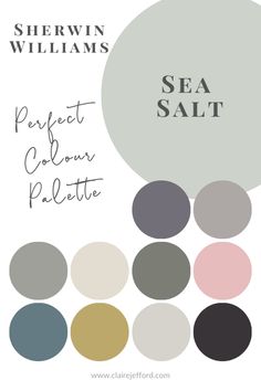 the color scheme for sherylin williams's sea salt