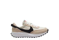 NIKE Womens Waffle Debut Sneaker - TAN Nike Waffle Sneaker, Black Retro Sneakers Women, Nike Women's Waffle Debut Shoes, Nike Waffle One Outfit, Nike Waffle Debut Outfit, Nike Waffle Shoes, Sneakers Rack, Sneaker Rack, Nike Waffle Debut