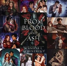 the cover art for from blood and ash, an upcoming fantasy novel by jennifer l armentrout