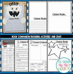 the classroom rules for reading and writing about class rules with pictures of stars on them