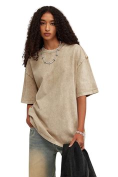 The A.A.Y Oversize Vintage Tee in Khaki Shirts Streetwear, Aelfric Eden, Oversized Shirts, Streetwear Shorts, Tees For Women, Pitcairn Islands, Guinea Bissau, British Indian, Mozambique