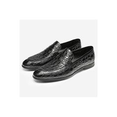 #Color_Black Elegant Brown Crocodile Pattern Loafers, Classic Crocodile Pattern Slip-on Loafers, Semi-formal Crocodile Pattern Slip-on Leather Shoes, Brown Crocodile Pattern Loafers For Semi-formal Occasions, Luxury Crocodile Pattern Slip-on Loafers, Casual Everyday, Black 7, Cow Leather, Loafers Men