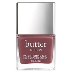 butter LONDON - Patent Shine - Toff - 10X Nail Lacquer-Beyond Polish Simple Nails Design, Mauve Nail Polish, Butter London Nail Polish, Mauve Nails, Purple Nail Polish, London Nails, Nail Shimmer, Long Lasting Nails, Nail Strengthener