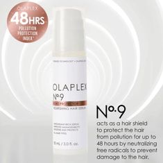 The Anti-Damage Hair Shield Seeing Dull Hair, Tangles, Or Poor Style Retention? These Could Be Signs Of Pollution Or Heat Damage. Protect Your Hair From Daily Damage With This Weightless, Leave-In, Silicone-Free Hair Serum To Shield Hair From Pollution For 48 Hours And Provide Heat Protection Up To 450f (232c). With Antioxidant-Rich Red Algae Extract And Scientifically Proven Olaplex Bond Building Technology. Visible Hair Benefits Satin Shine & Softness Style Memory & Bounceback Curls Anti-Tangl Red Algae, Frizz Free Hair, Dull Hair, Brittle Hair, Frizz Free, Good Hair Day, Hair Serum, Nourishing Hair, Hair Repair