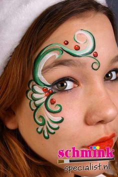 Kids Christmas Face Paint, Gingerbread Man Face Paint, Holiday Face Painting, Easy Christmas Face Paint, The Grinch Face Paint, Easy Christmas Face Painting Ideas, Holiday Face Paint