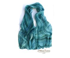 Abstract Scarf, Spring Accessories, Wedding Gifts For Bride, Unique Gifts For Women, Silk Shawl, Hand Painted Silk, Lightweight Scarf