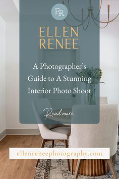 a dining room table and chairs with the words ellen rene on top of it