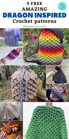 there are many different crochet patterns on this page