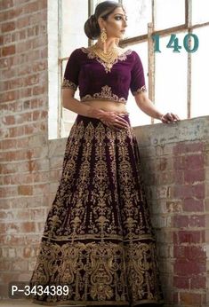 Velvet Lehenga Choli, India Women, Saree Kurti, Velvet Lehenga, Indian Lehenga Choli, Party Wear Lehenga Choli, Lengha Choli, Lehenga Choli Online