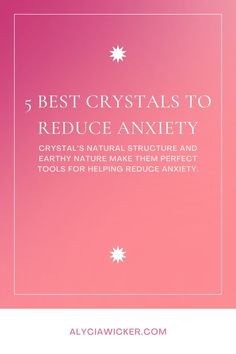 the title for 5 best crystals to reduce anity