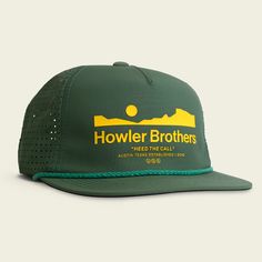 This Howler Arroyo Strapback is a bespoke combo of our Unstructured Snapback’s crown height with the quick drying nylon-poly blend and strapback closure of our Tech Strapback. Pick this up when you need full coverage that’s lightweight. Monkey Icon, Howler Brothers, Howler Monkey, Astro Turf, Five Panel, Unique Hats, Hat Design, Strapback Hats, Snapback Hat