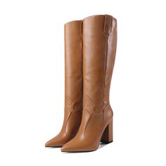 Shop Brown Womens Wide Calf Cowboy Boots Knee High Boot color Brown for Anniversary, Party, Work with worldwide Free shipping & Free return. Trendy Wide Calf Martin Boots For Fall, Casual Fall Party Boots, Brown Mid-calf Boots For Winter Party, Trendy Tall Brown Boots, Brown Knee-high Boots For Winter Party, Brown Knee-high Boots For Fall Party, Brown Winter Platform Boots For Party, Brown Winter Party Platform Boots, Brown Platform Boots For Winter Parties