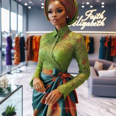 #laceblouse #ankara #inspiration #nigerianbride #asoebistyles Asobi Styles, Alfa Female, Ankara Inspiration, Ankara And Lace, Lace Blouse Styles, Cute Professional Outfits, Nigerian Bride, Trendy Bride, Short African Dresses