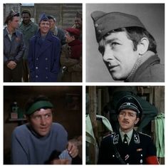 four different pictures of men in uniforms and one man with a green beret on his head