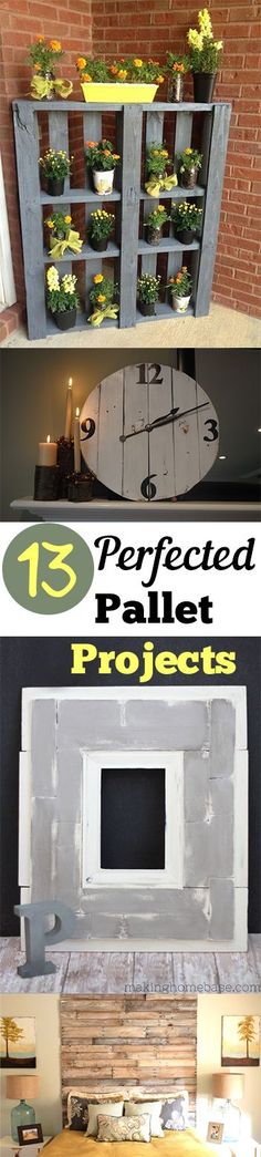 the diy project is made from old pallets