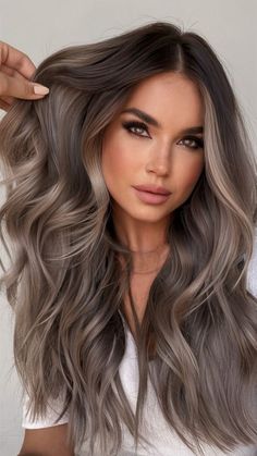 Cool Blonde Hair Colour, Short Ombre, Short Ombre Hair, Cool Blonde Hair, Long To Short Hair, Dark Hair With Highlights, Cool Blonde, Winter Hair Color, Haircut And Color