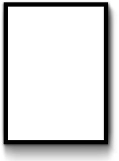 a black and white photo frame with an empty space in the middle for text or images