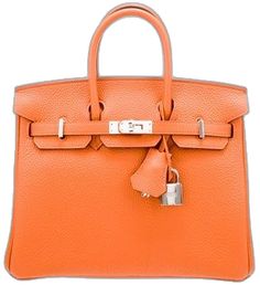 Luxury Orange Bags With Silver-tone Hardware, Orange Bags With Silver-tone Hardware, Orange Bags With Palladium Hardware, Orange Travel Bag With Silver-tone Hardware, Luxury Orange Office Bag, Designer Orange Office Bags, Luxury Orange Formal Bag, Luxury Orange Bag For Formal Occasions, Luxury Formal Orange Bag