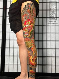 Japanese Dragon Leg Tattoo, Dragon Tattoo Leg, Japanese Leg Tattoo, Japanese Legs, Dragon Tattoo Art, Japanese Dragon Tattoo, Tattoo Background, Japanese Dragon Tattoos, Chest Tattoo Men