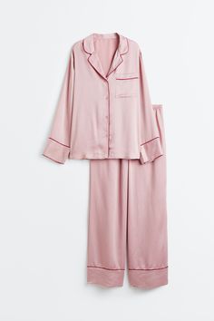 Satin Pyjama, Satin Pajama, Pink Pajamas, Looks Party