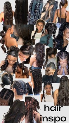 Easy Gym Hairstyles, Girly Hairstyles, Hairstyle Examples, Mixed Curly Hair, Easy Hairstyles For Thick Hair, Hairstyles Black Women, Gym Hairstyles, Cute Curly Hairstyles