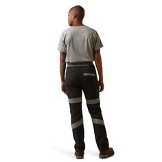 Easy to pull on, protective, and styled for your body, this pant was built to support solid efforts on the worksite. High-wear zones are reinforced with ultra-durable stretch Cordura® panels for added protection and reflective details keep you seen. Rebar DuraStretch Pull-On Slim Leg Pant | Product Features : 0 : Drawcord for easy pull on access|Reflective trims for low-light work conditions|Reflective heat transfers with patented tape | Women's Rebar DuraStretch Pull-On Slim Leg Pant in Black 7 High Stretch Black Pants With Side Pockets, Fitted Nylon Bottoms With Reflective Details, Black Nylon Pants With 4-way Stretch, Black 4-way Stretch Nylon Pants, Light Work, Slim Leg Pants, Slim Leg, The Freedom, Black 7