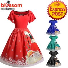 Find ideas๏ฟฝand inspiration for K955 Plus Size Santa Christmas Vintage Swing Flare Dress Up 50s Xmas Rockabilly, Fashion Women's Dresses Retro Fitted Christmas Dress, Vintage Fitted Christmas Dresses, Winter Party Knee-length Vintage Dress, Festive Holiday Dress With Short Sleeves, Festive Short Sleeve Holiday Dress, Retro Holiday Party Dresses, Festive Short Sleeve Holiday Dress For Christmas, Short Sleeve Holiday Dress For Christmas Party, Red Vintage Dress For Holiday