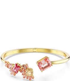 From Swarovski, the Gema Mixed Cut Bangle Bracelet features: Bangle braceletPlated metalHinge closureSize M approx.:  6.4" L, 2.25" diameter, 1.4" opening Size L approx.: 6.9" L, 2.4" diameter, 1.4" openingImported. Premier Jewelry, Sparkling Crystal, Dillard's, Accessories Branding, Charm Jewelry, Bangle Bracelet, Everyday Fashion, Bangle Bracelets