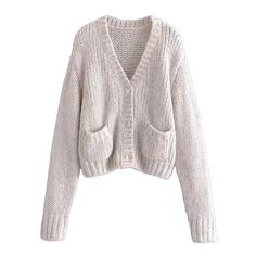 Style: commuting Size: S M L Color: beige Cheap Cardigans, Loose Knit Cardigan, Knit Sweater Coat, Lapel Coat, Solid Color Sweater, Plaid Sweater, Denim Sweater, Knitted Coat, Sweater Coat