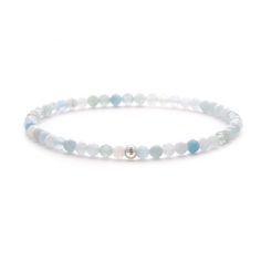 PRICES MAY VARY. GENUINE AQUAMARINE BRACELET - AQUAMARINE JEWELRY lends strength and serves as a companion on journeys, a good luck charm and protector of health. Aquamarine stands for FAR-SIGHTEDNESS, SUCCESS and VITALITY. CERTIFIED QUALITY - Our unique AQUAMARINE STONE BRACELET is certified as a natural, real aquamarine bracelet by the independent institute EPIGEM for GEMSTONE BRACELET VERIFICATION. You can find all information about the GKS CERTIFICATION and the exact STONE BRACELET descripti Adjustable Aquamarine Bracelets With Natural Stones, Adjustable Silver Aquamarine Bracelets, Elegant Light Blue Aquamarine Bracelet, Adjustable Aquamarine Beaded Bracelets, Adjustable Aquamarine Bracelet, Chalcedony Bracelet, Obsidian Bracelet, Amazonite Bracelet, Lapis Lazuli Bracelet