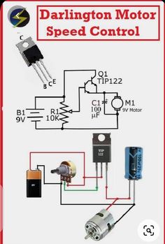 the wiring diagram for an electric motor speed control system