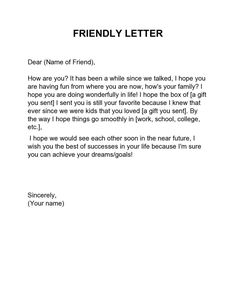 a letter that is written to someone about their friend's life and the reason they are