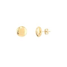 14K Yellow Gold Mirror Finish Button Stud Earrings - Women. Stud earrings exude a classy and sophisticated prescence, yet are so simple and timeless. Desirable and versatile these earrings can worn with any outfit, from a casual day at the office to a formal black-tie event. Their 14 karat gold brilliance will leave onlookers in awe. Our stud earrings are made with the buyer in mind. Fitted with a post and butterfly backing for a secure fit. Size: one size.  Gender: female.  Age Group: adult. Women Stud Earrings, Button Earrings, Black Tie Event, Feb 7, Earrings Women, Gold Mirror, Gold Earrings Studs, Gold Studs, Real Gold