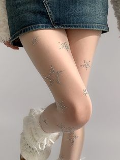 The price is for a pair of tights only, others are not included. Tights With Designs, Star Tights, Heart Tights, Sparkly Tights, Cute Tights, Cool Tights, Star Leggings, Colored Tights, Lace Tights