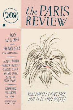 the paris review magazine cover with a drawing of a dog