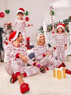 Matching Family Christmas Pjs, Family Matching Pjs, Loungewear Pants, Womens Christmas Pajamas, Holiday Pjs, Family Pajama Sets, Christmas Jammies, Matching Christmas Pajamas, Christmas Pajama Set