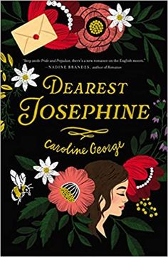 the book cover for dearest josephine by carolie gery with flowers and an envelope